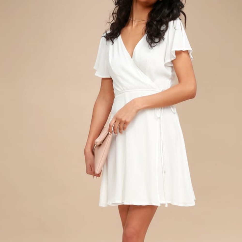 White Wrap Dress